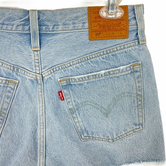 NEW Levi's 501 Women's Cut Off Hem Jean Shorts - Picture 5 of 9